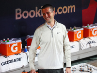 New York Mets President of Baseball Operations David Stearns smiles after the Mets win 4-1 against the Philadelphia Phillies at Citi Field i...