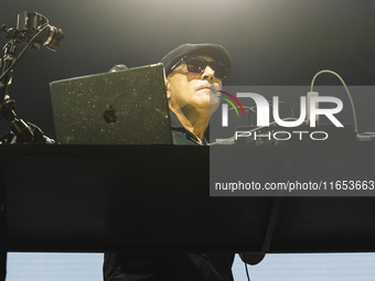 DJ Jad of Articolo 31 performs live at Unipol Forum in Milano, Italy, on October 9, 2024 (