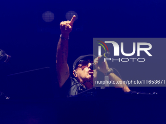 DJ Jad of Articolo 31 performs live at Unipol Forum in Milano, Italy, on October 9, 2024 (