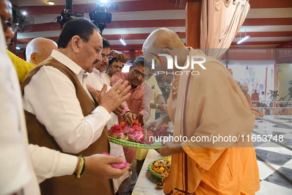 Union Minister and BJP National President Shri Jagat Prakash Nadda, along with Dr. Sukanta Majumder, Union Minister and BJP West Bengal Stat...