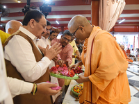 Union Minister and BJP National President Shri Jagat Prakash Nadda, along with Dr. Sukanta Majumder, Union Minister and BJP West Bengal Stat...