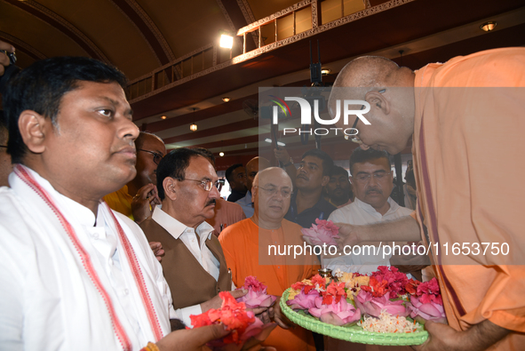 Union Minister and BJP National President Shri Jagat Prakash Nadda, along with Dr. Sukanta Majumder, Union Minister and BJP West Bengal Stat...