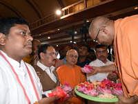 Union Minister and BJP National President Shri Jagat Prakash Nadda, along with Dr. Sukanta Majumder, Union Minister and BJP West Bengal Stat...