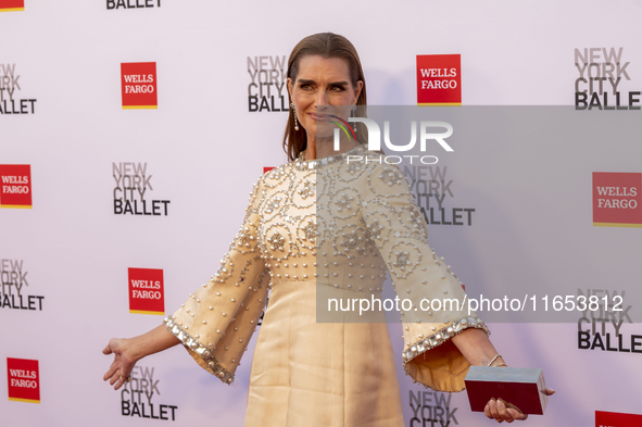 Brooke Shields attends the New York City Ballet 2024 Fall Fashion Gala at David H. Koch Theater at Lincoln Center in New York, New York, USA...