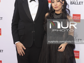 Billy Corgan and Chloe Mendel Corgan attend the New York City Ballet 2024 Fall Fashion Gala at David H. Koch Theater at Lincoln Center in Ne...