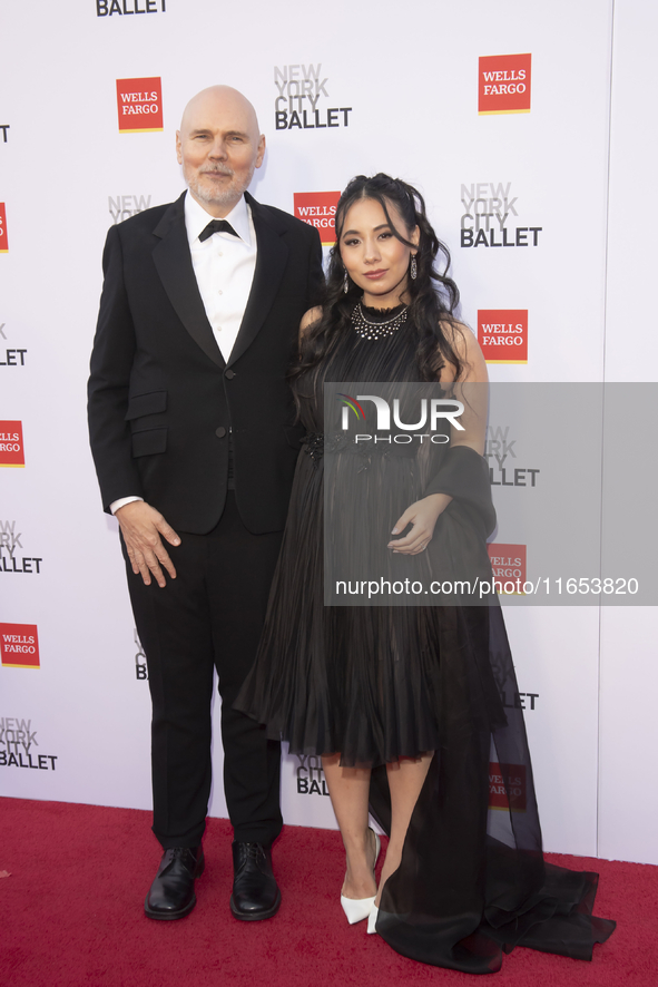 Billy Corgan and Chloe Mendel Corgan attend the New York City Ballet 2024 Fall Fashion Gala at David H. Koch Theater at Lincoln Center in Ne...