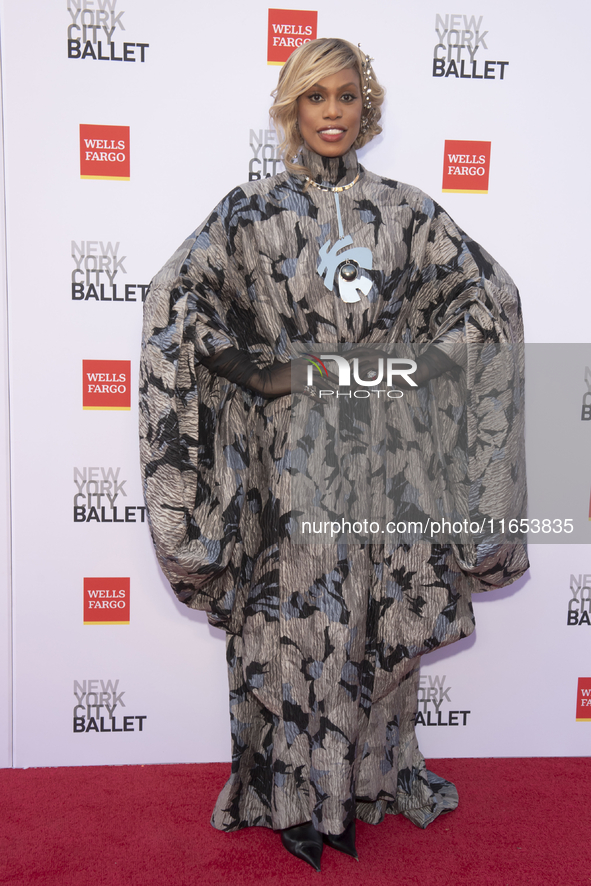 Laverne Cox attends the New York City Ballet 2024 Fall Fashion Gala at David H. Koch Theater at Lincoln Center in New York, USA, on October...