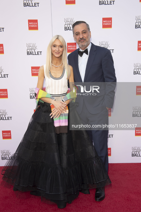 Zanna Roberts Rassi and Mazdack Rassi attend the New York City Ballet 2024 Fall Fashion Gala at David H. Koch Theater at Lincoln Center in N...