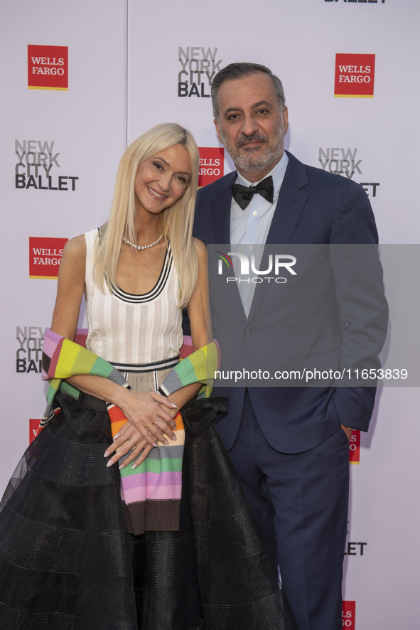 Zanna Roberts Rassi and Mazdack Rassi attend the New York City Ballet 2024 Fall Fashion Gala at David H. Koch Theater at Lincoln Center in N...