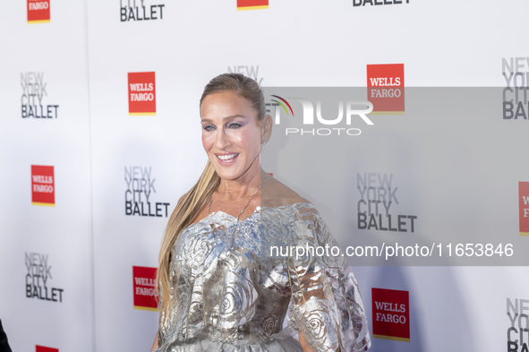 Sarah Jessica Parker attends the New York City Ballet 2024 Fall Fashion Gala at David H. Koch Theater at Lincoln Center in New York, USA, on...