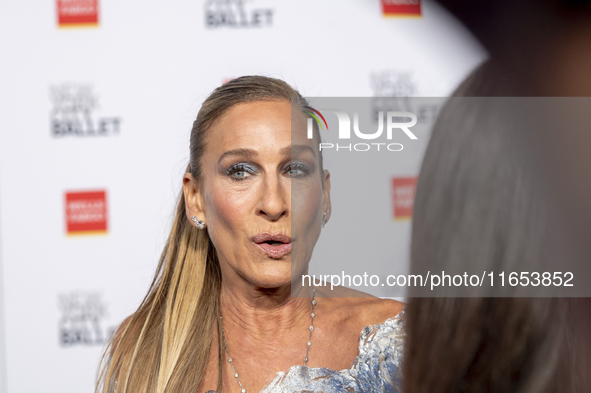 Sarah Jessica Parker attends the New York City Ballet 2024 Fall Fashion Gala at David H. Koch Theater at Lincoln Center in New York, USA, on...