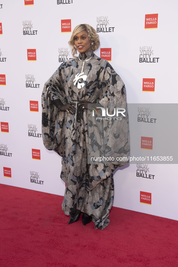 Laverne Cox attends the New York City Ballet 2024 Fall Fashion Gala at David H. Koch Theater at Lincoln Center in New York, USA, on October...