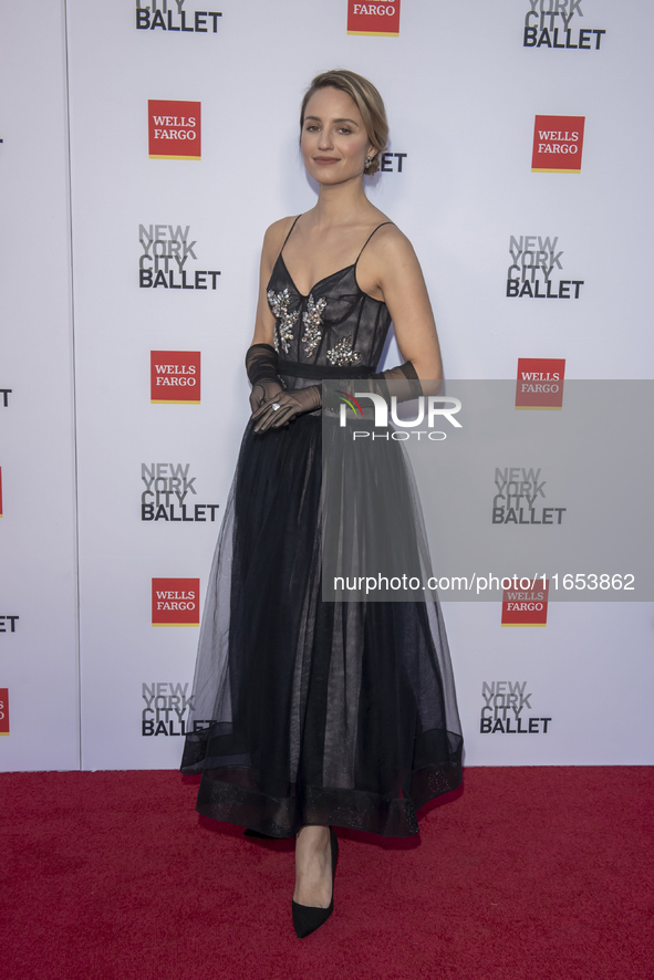 Dianna Agron attends the New York City Ballet 2024 Fall Fashion Gala at David H. Koch Theater at Lincoln Center in New York, New York, USA,...