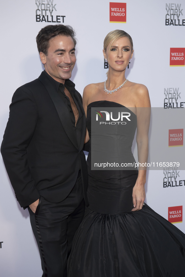 Fernando Garcia and Nicky Hilton Rothschild attend the New York City Ballet 2024 Fall Fashion Gala at David H. Koch Theater at Lincoln Cente...