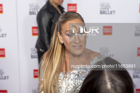 Sarah Jessica Parker attends the New York City Ballet 2024 Fall Fashion Gala at David H. Koch Theater at Lincoln Center in New York, USA, on...