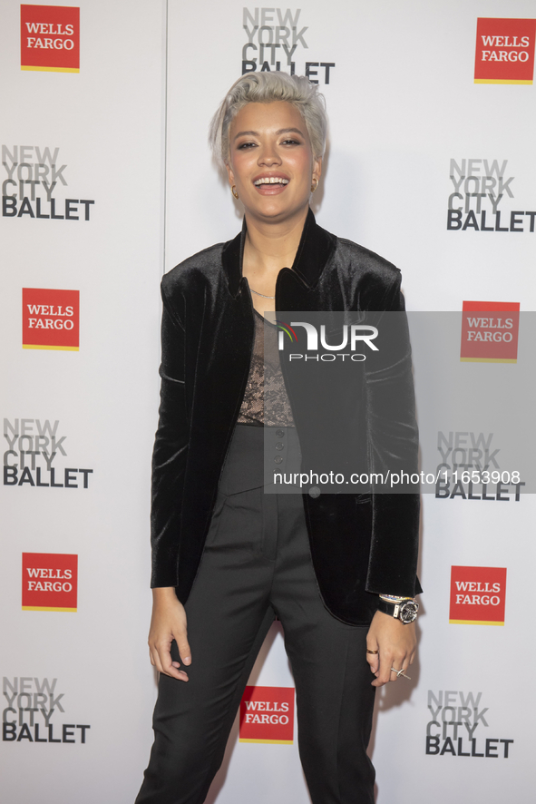 Victoria Brito attends the New York City Ballet 2024 Fall Fashion Gala at David H. Koch Theater at Lincoln Center in New York, USA, on Octob...