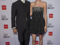 Justin Theroux and Nicole Brydon Bloom attend the New York City Ballet 2024 Fall Fashion Gala at David H. Koch Theater at Lincoln Center in...