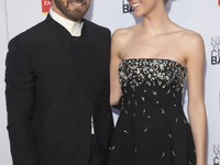 Justin Theroux and Nicole Brydon Bloom attend the New York City Ballet 2024 Fall Fashion Gala at David H. Koch Theater at Lincoln Center in...