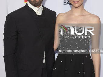 Justin Theroux and Nicole Brydon Bloom attend the New York City Ballet 2024 Fall Fashion Gala at David H. Koch Theater at Lincoln Center in...