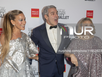 Sarah Jessica Parker, Andy Cohen, and Amy Sedaris attend the New York City Ballet 2024 Fall Fashion Gala at David H. Koch Theater at Lincoln...