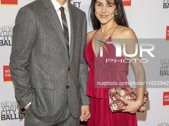 Justin Peck and Patricia Delgado attend the New York City Ballet 2024 Fall Fashion Gala at David H. Koch Theater at Lincoln Center in New Yo...