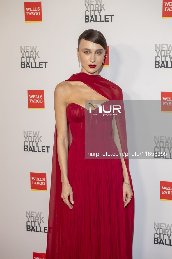 Mary Leest attends the New York City Ballet 2024 Fall Fashion Gala at David H. Koch Theater at Lincoln Center in New York, USA, on October 9...