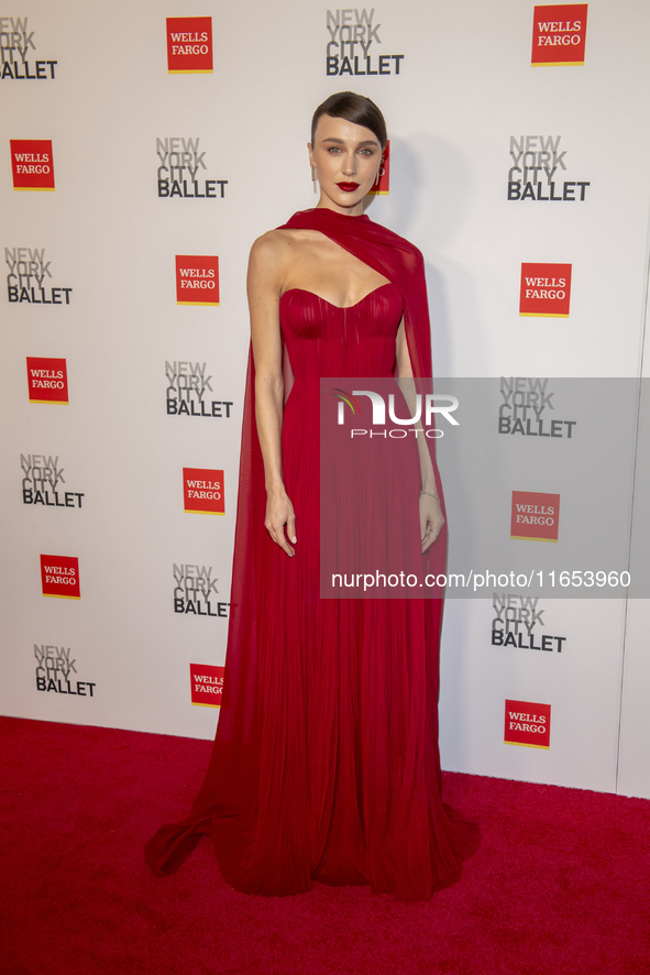 Mary Leest attends the New York City Ballet 2024 Fall Fashion Gala at David H. Koch Theater at Lincoln Center in New York, USA, on October 9...