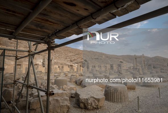 A view of the Persepolis historical site near the city of Shiraz in Fars province, about 932 km (579 miles) south of Tehran, Iran, on Octobe...