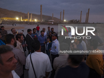 Iranian people visit the Persepolis historical site near the city of Shiraz in Fars province, about 932 km (579 miles) south of Tehran, Iran...