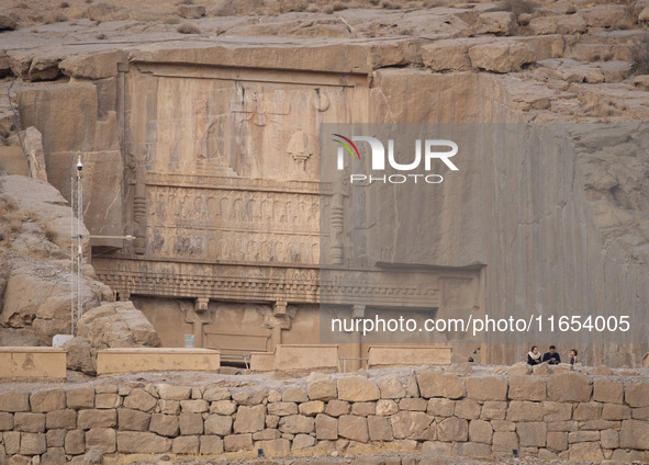 An Iranian family visits the Persepolis historical site near the city of Shiraz in Fars province, about 932 km (579 miles) south of Tehran,...