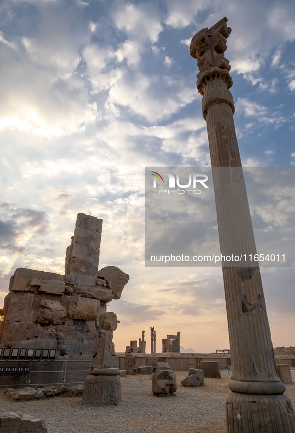 A view of the Persepolis historical site near the city of Shiraz in Fars province, about 932 km (579 miles) south of Tehran, Iran, on Octobe...