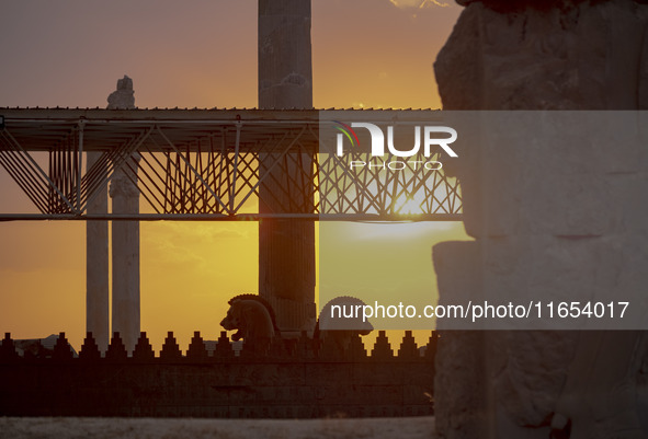 A view of the Persepolis historical site near the city of Shiraz in Fars province, about 932 km (579 miles) south of Tehran, Iran, on Octobe...