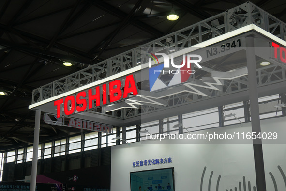 The booth of Toshiba is at the International Consumer Electronics Show in Shanghai, China, on October 10, 2024. 