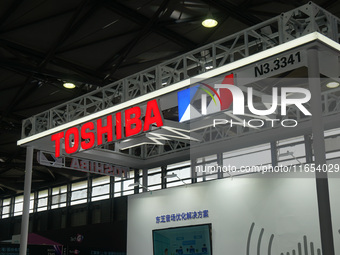 The booth of Toshiba is at the International Consumer Electronics Show in Shanghai, China, on October 10, 2024. (