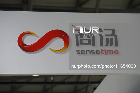 The booth of SenseTime is at the International Consumer Electronics Show in Shanghai, China, on October 10, 2024. 