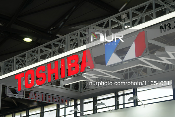 The booth of Toshiba is at the International Consumer Electronics Show in Shanghai, China, on October 10, 2024. 