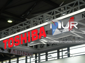 The booth of Toshiba is at the International Consumer Electronics Show in Shanghai, China, on October 10, 2024. (