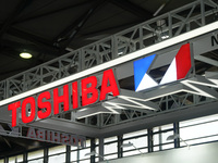 The booth of Toshiba is at the International Consumer Electronics Show in Shanghai, China, on October 10, 2024. (