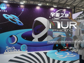 The Metaverse exhibition area is at the International Consumer Electronics Show in Shanghai, China, on October 10, 2024. (