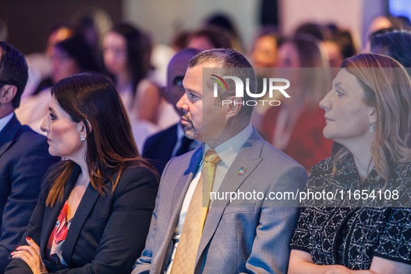 IMO Secretary-General Arsenio Dominguez is seen during the conference in Limassol, Cyprus, on October 10, 2024. The Wista International AGM...