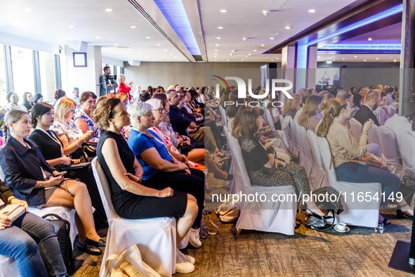 Participants attend the conference in Limassol, Cyprus, on October 10, 2024. The Wista International AGM & Conference 2024 takes place at Am...