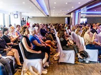 Participants attend the conference in Limassol, Cyprus, on October 10, 2024. The Wista International AGM & Conference 2024 takes place at Am...