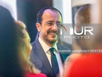 President of Cyprus Nikos Christodoulides is seen during the conference in Limassol, Cyprus, on October 10, 2024. The Wista International AG...