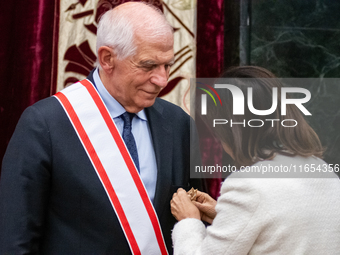 The High Representative of the European Union for Foreign Affairs and Security Policy, Josep Borrell, receives the Grand Cross of Aeronautic...