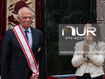 The High Representative of the European Union for Foreign Affairs and Security Policy, Josep Borrell, receives the Grand Cross of Aeronautic...