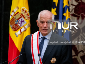 The High Representative of the European Union for Foreign Affairs and Security Policy, Josep Borrell, receives the Grand Cross of Aeronautic...