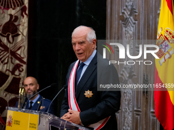 The High Representative of the European Union for Foreign Affairs and Security Policy, Josep Borrell, receives the Grand Cross of Aeronautic...