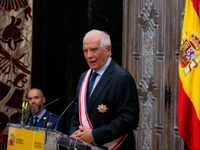 The High Representative of the European Union for Foreign Affairs and Security Policy, Josep Borrell, receives the Grand Cross of Aeronautic...