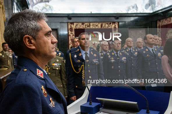 The High Representative of the European Union for Foreign Affairs and Security Policy, Josep Borrell, receives the Grand Cross of Aeronautic...