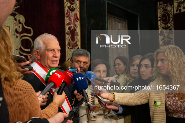 The High Representative of the European Union for Foreign Affairs and Security Policy, Josep Borrell, receives the Grand Cross of Aeronautic...